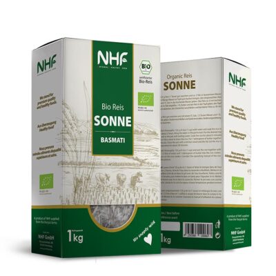 NHF organic rice sonne basmati green برنج ارگانیک nhf bio reis sonne basmati